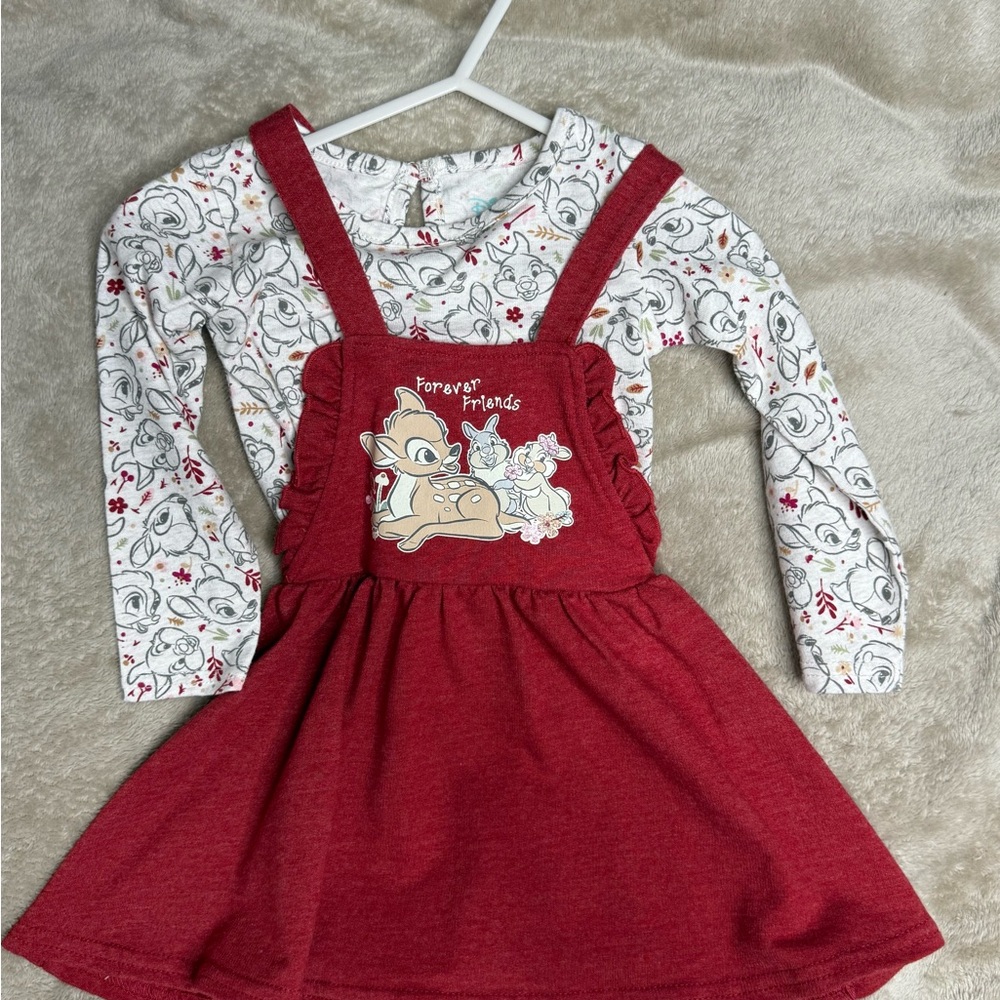 Disney Red and White Kids Casual Dress